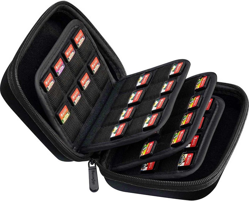 ButterFox 64 Switch Game Case for Nintendo Switch, Switch Game Card Storage Holder or SD Memory Card Case (64 Black) - Image 1